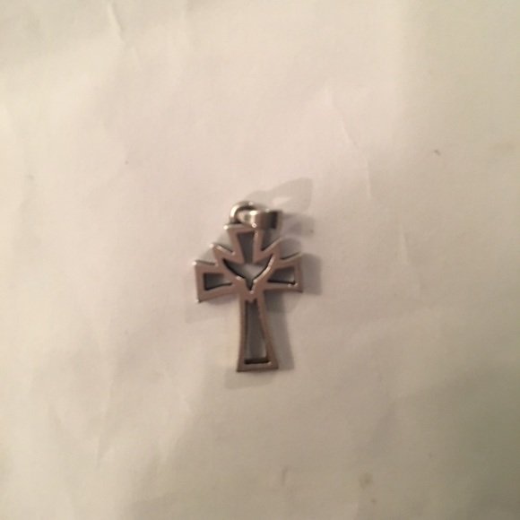 James Avery deep Holy Spirit cross charm - Picture 2 of 3